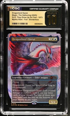 DRAGONLORD OJUTAI Secret Lair Foil Mythic CGC Pristine 10 MTG