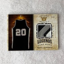 Sport Kings Volume 5 Manu Ginobili Game Worn Legends Patch LPM-75 Premium 1/1