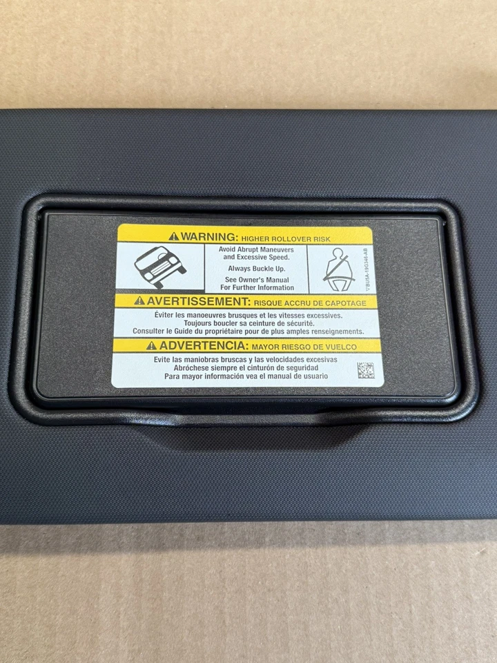 2023 Ford Escape Sun Visor Driver Left Side W/ Garage Door Opener OEM - Image 2 of 4