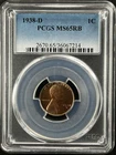 1938-D  1C RB Lincoln Wheat One Cent  PCGS MS65RB  36067214