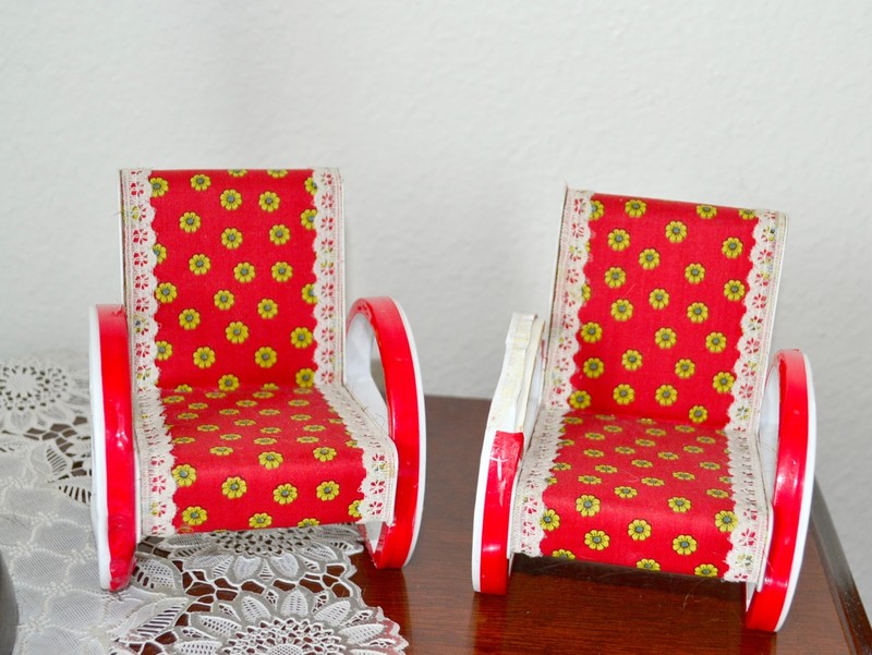 Vintage Barbie 1960's Japanese Market Exclusive TNT Floral Chair LOT KB- RARE