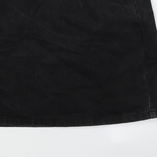 Topshop Women’s Black Size 8 Denim Short Skirt - Picture 8 of 12