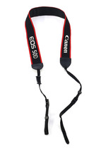 Canon EOS 7D Genuine 1.5" 1 1/2" Black / Red / White DSLR Camera Neck Strap
