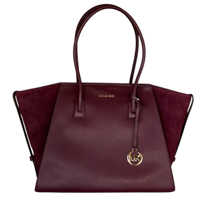 Michael Kors Avril Extra-Large Top Zip Tote Shoulder Leather Bag