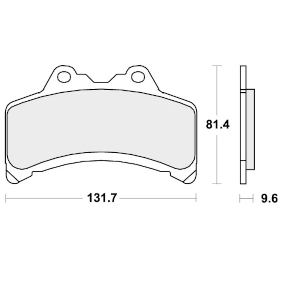 Pastillas de freno para YAMAHA GTS 1000 A ABS 1993-1997 Front Street SBS Foto 2 de 4
