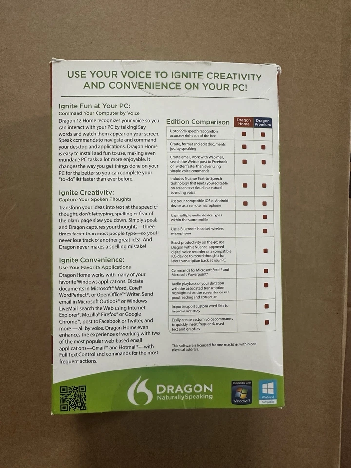 Nuance Dragon Naturally Speaking 12 Home Edition Speech Recognition Software NEW - Image 3 of 4