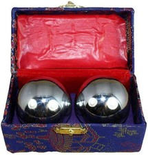 2Pcs Baoding Balls Chinese Health Exercise Stress Balls with Box Meditation Mass