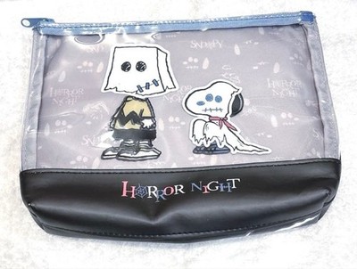 USJ Limited Snoopy Halloween Pouch, Clear Character Design, Used
