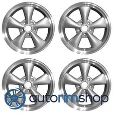 Ford Mustang 2005 2006 2007 2008 2009 17 Oem Wheels Rims Set Machined Silver