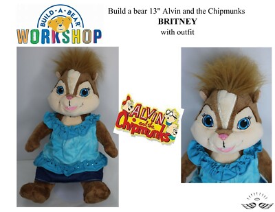 Build a bear 13'' Alvin and the Chipmunks   BRITNEY with outfit