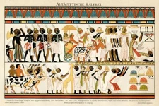 Ancient Egyptian Hieroglyphics 1895 Laminated Dry Erase Wall Poster 18x12