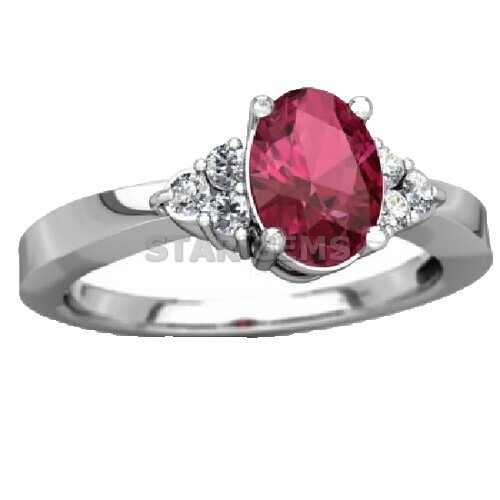 Bague En Argent Sterling Artisan Crafted - Tourmaline Rose 0,60 Ct - Taille US 10 - Édition Limitée QVC (Neuf Sans Boîte)