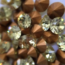 Swarovski Crystals 5.4 MM Jonquil Gold Backed Parcel - 54 pieces