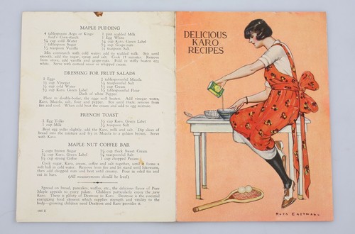 Folleto de recetas de jarabe de maíz azúcar arce a cuadros de colección Gran cubierta de Ruth Eastman - Imagen 2 de 3