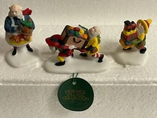 DEPT 56 HERITAGE VILLAGE COLLECTION #5602-2 "TOYMAKER ELVES" SET OF 3 BRAND NEW