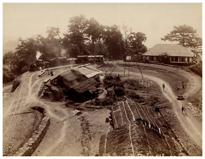 Indien, Darjeeling, The loop No. 3, near Candaria Vintage Print, les trains monta