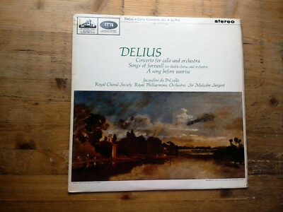 Du Pre Sargent Delius Concerto for Cello & Orchestra Vinyl Record Album ASD 644