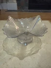 Vintage Northwood Carnival Glass Ice Iridescent Bowl Dish Drapery