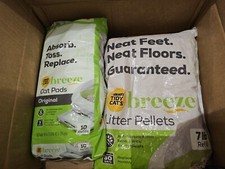Purina Tidy Cats Breeze Refill Litter Pellets 7lbs. PLUS 10 Cat Pads