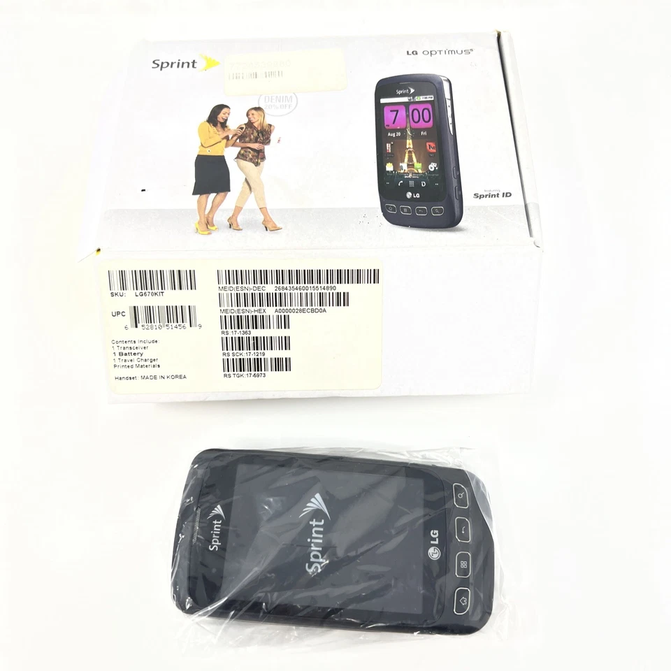 NOS LG Optimus S LS670 - Gray (Sprint) Smartphone - Image 2 of 4