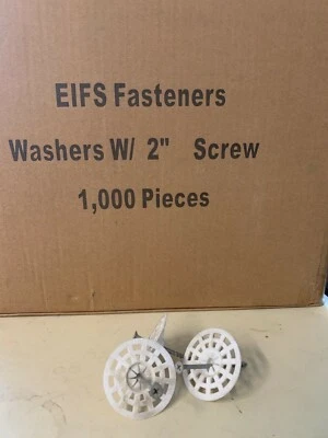 EIFS fasteners Pre-Assembled 2” screws - 1000 pcs