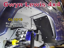 Land Rover Defender 90 Rear Tub Mud Shield Outrigger Shield GL1019 + MUC9220 