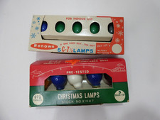 VTG Old Stock 2 Packs of 5 C-7.5 Lamps for Indoor Use Christmas Bulbs 120 Volts