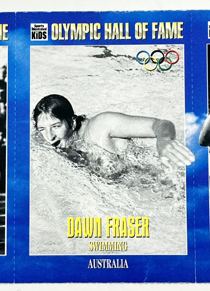 1995 年体育画报儿童奥林匹克名人堂床单,Blatnick、Nurmi、Fraser — 第 4/4 张图片