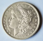 1889 O Morgan Silver Dollar Key Date AU/UNC Condition