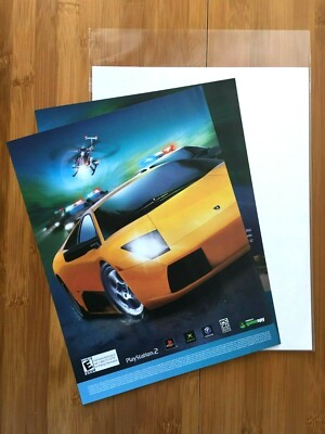 Need for Speed Hot Pursuit 2 PS2 2002 Print Ad/Poster Lamborghini