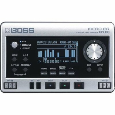 BOSS Digital Recorder Micro BR BR-80 USB, SDHC, SD-Karte 32GB MP3/WAV NEU