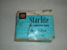 Vintage Starlite 10 Transistor Radio MEL O TONE TM-680  PARTS OR REPAIR ONLY