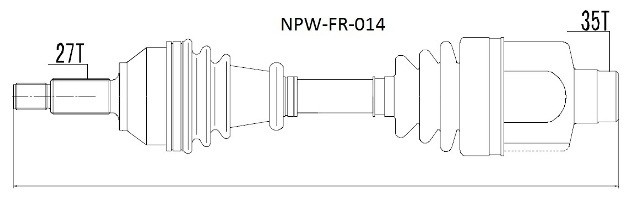 Drive Shaft Ford Mondeo III 00- /Right/