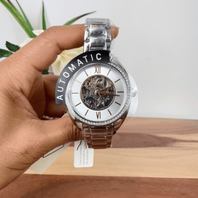 NWT Fossil Vale Automatic Stainless Steel Watch | eBay