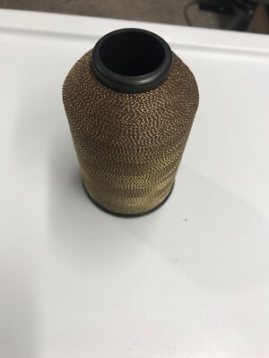 Holland thread Co. size C nylon wrapping thread color 9011 brown/gold 4oz.
