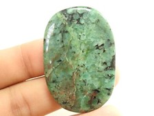 Emerald Smooth Oval Shape Cabochon Loose Handmade Gemstone For Making Jewelry