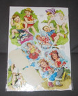 Strip of Floral Angel Kids Stickers Germany ges. gesch. England Cut Outs Women — photo 2