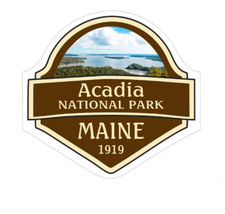 3" acadia national park maine 1919 bumper sticker decal usa made
