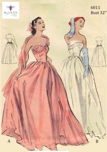 1950 ball gown