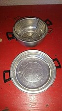 ANCIEN JOUET DINETTE DE POUPEE EN TOLE FRITEUSE ANNEES 50-60 DE FRANCE