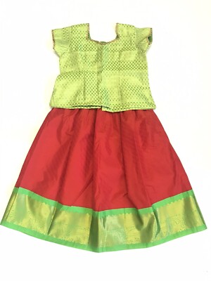 baby pattu pavadai dress