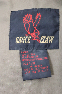 Gilet De Pêche Vintage Eagle Claw Taille L/XL – Marron Olive – Poches Zippées