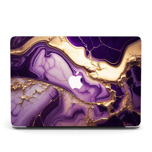 Étui en marbre lavande pour Macbook M4 Air 13 15 Pro 14 16 12 11 pouces + housse clavier - Photo 11/80