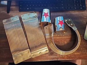 WONDER WOMAN CUFFS / Collar Costume Cosplay JUSTICE LEAGUE Costume Accessory