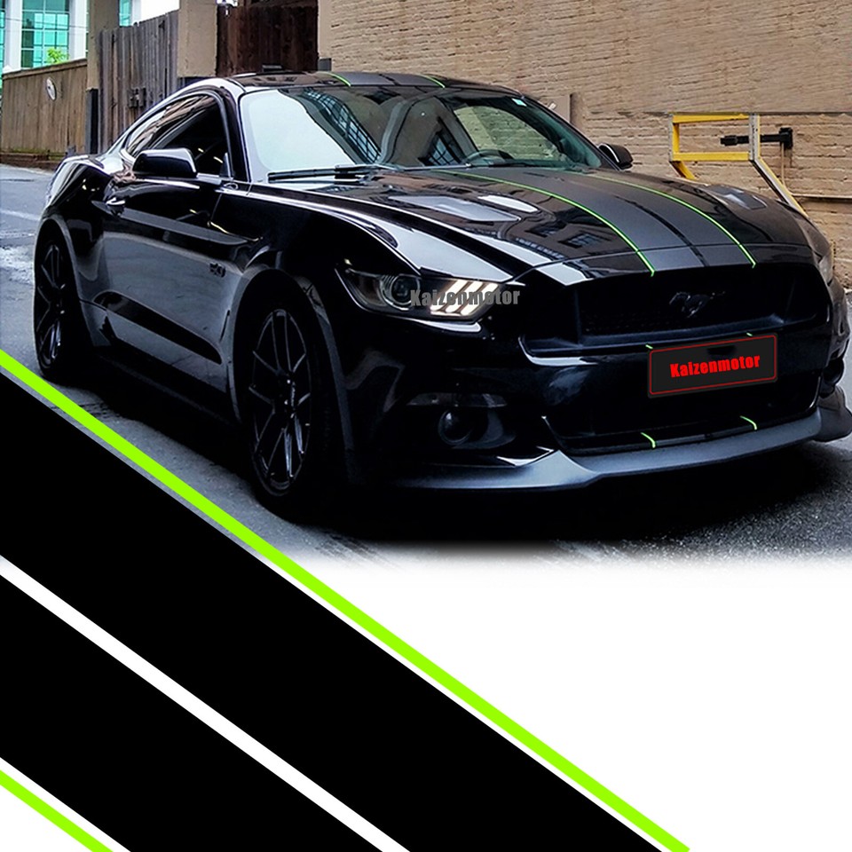 Graphics Rally Racing Stripe Hood Roof Trunk Decal Sticker Wrap For ...
