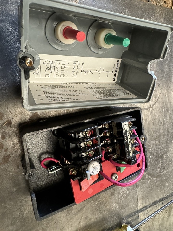 Delta Rockwell Unisaw Motor Starter Contactor switch