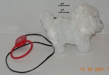 MY PUPPY "FLUFFY" REMOTE CONTROL LEASH STUFFED ANIMAL Dog WALKS PRANCES BARKS