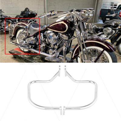 Chrome Saddle Bag Rear Highway Guard Crash Bar For Harley