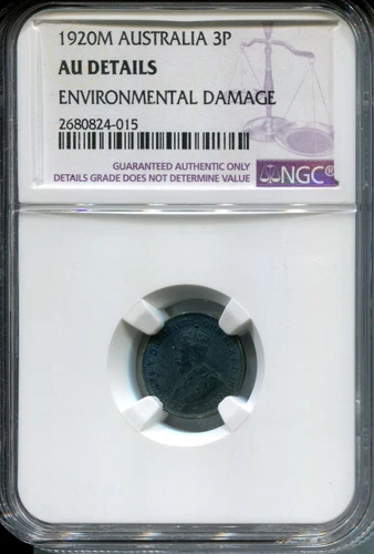 1920M Australia 3 Pence - NGC AU Details