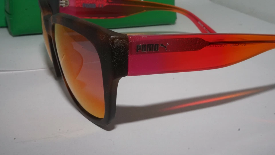 PUMA новый солнцезащитные очки Гавана красный огонь зеркало Bo Kaap PU0039SA 002 53 19 140 - Изображение 4 из 4